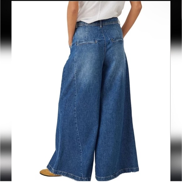 NWT - Free People - We The Free - Equinox Denim Trousers - 28 - Picture 6 of 7